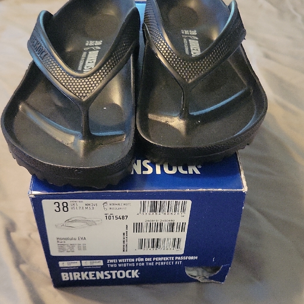 Birkenstock Black Honolulu Sandals Size 38